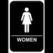 Toilets women sign